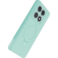 Kazan Hobi Newface Xiaomi Mi 14T Pro Regal Magsafe Standlı Kapak - Su Yeşili
