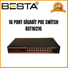 Sylar 16 Port Gigabit Poe Switch 10/100/1000 Mbps BST1621G