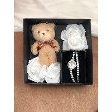Masalsı Concept Kutu Içerisinde Sevgiliye Eşe En Özel Hediye Bileklikli Saat Peluş Anahtarlık Çiçek Süskü Kutu Içerisinde Görseldeki Gibidir