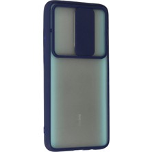 Kazan Hobi Newface Xiaomi Redmi Note 8 Pro Kılıf Palm Buzlu Kamera Sürgülü Silikon - Lacivert