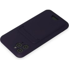 Kazan Hobi Newface iPhone 11 Pro Kılıf Kelvin Kartvizitli Silikon - Derin Mor