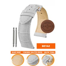  14mm-16mm-18mm-20mm-22mm-24mm-26mm-28mm saatlerle uyumlu soft deri saat kordonu kayışı al11-kb-w