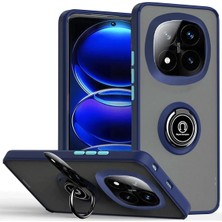 Kazan Hobi Newface Xiaomi Redmi Note 14 Pro 4g Kılıf Montreal Yüzüklü Silikon Kapak - Lacivert