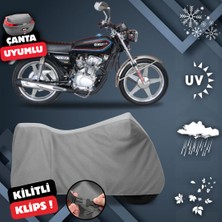 ULTRASHOP Kuba Km 125-6 Su Geçirmez Motosiklet Brandası Arka Çanta Top Case Uyumlu Motosiklet Branda