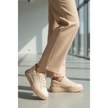 Ayakmod Oz-03 Bej Kadın Spor Ayakkabı