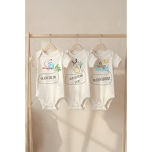 Pamuk Saray %100 Pamuk Halacık Baskılı Çıtçıtlı Bebek Body Badi Hala Yazılı Zıbın