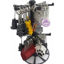 Genel 100 Adet Karışık Renk - Model Anahtarlık + Anahtarlık Standı