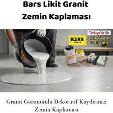 Bars Likit Granit Kaydırmaz Zemin Kaplama | Granit Görünümlü Parlak Derzsiz Iç Mekan Kaplaması