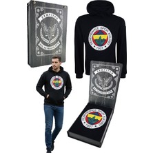 Fenerbahçe Orijinal Lisanslı Fb Logolu Lacivert Kapüşonlu Sweat Lazer Kutu Hediyeli