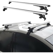 MKG Otomotiv Audi A3 Sedan 2013-2020 Oluksuz Tip Ara Atkı Tavan Barı Portbagaj Bağlantı Ayakları - Gri Set