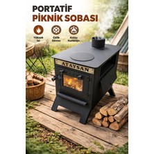 Efsoon Organics Kuzineli Kamp ve Çadır Sobası - Doğa Tutkunları Için Tasarlandı - Semaver Uyumlu - Kül Çekmeceli