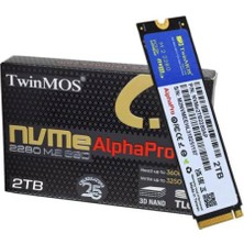 Twinmos Alpha Pro 2tb Pcıe 4.0 X4 Nvme 3600/3250 3dnand SSD NVME2TB2280AP