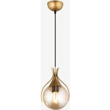 Bella Maison James Tekli Bal Camlı Avize Eskitme (20X65 Cm)