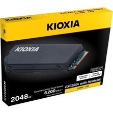 Kioxia Kıoxıa Excerıa Heatsınk G4, LSC11K2T04G8, 2tb, 6200/4900, Gen4, Nvme Pcıe M.2 2280, Ssd,(Soğutuculu)