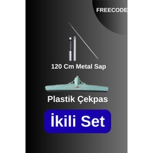 Normadia 55 cm Plastik Çekpas ve 120 cm Metal Sapli Ikili Set