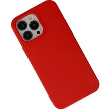 Kazan Hobi Newface iPhone 14 Pro Kılıf Nano Içi Kadife Silikon - Kırmızı