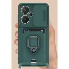 Kazan Hobi Newface Xiaomi Redmi Note 13 Pro Plus Kılıf Zuma Kartvizitli Yüzüklü Silikon - Lacivert