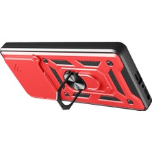 Kazan Hobi Newface Xiaomi Redmi Note 14 4g Pars Lens Yüzüklü Silikon - Kırmızı