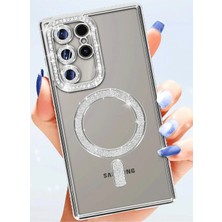 Kazan Hobi Newface Samsung Galaxy S25 Ultra Kılıf Joke Simli Magneticsafe Kılıf - Mavi