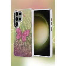 Kazan Hobi Newface Samsung Galaxy S25 Ultra Kılıf Blade Aynalı Desenli Kapak - Desen 3