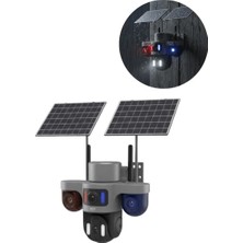 WİderMarkt 4g Sım Kartlı Güneş Enerjili Güvenlik Kamerası–çift Solar Panel, 12000MAH,GECE Görüşlü,hareket Takip