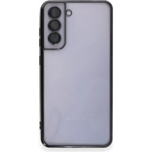 Kazan Hobi Newface Samsung Galaxy S21 Fe Kılıf Razer Lensli Silikon - Siyah
