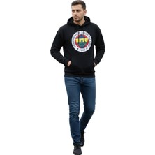 Fenerbahçe Orijinal Lisanslı Fb Logolu Lacivert Kapüşonlu Sweat