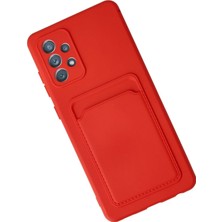 Kazan Hobi Newface Samsung Galaxy A32 Kılıf Kelvin Kartvizitli Silikon - Kırmızı