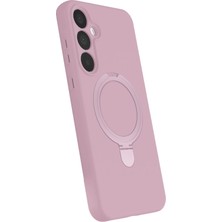 Kazan Hobi Newface Samsung Galaxy A16 5g Regal Magsafe Standlı Kapak - Açık Pembe