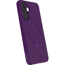 Kazan Hobi Newface Samsung Galaxy A26 Regal Magsafe Standlı Kapak - Derin Mor