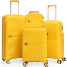 Piel Lino Pıel Lıno Polipropilen 4'lü Valiz Seti PL015239-SET Sarı
