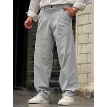 Tarz Cool Erkek Pileli Klasik Baggy Pantolon