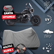 ULTRASHOP Kuba Superlight 125 Su Geçirmez Motosiklet Brandası Arka Çanta Top Case Uyumlu Motosiklet Branda