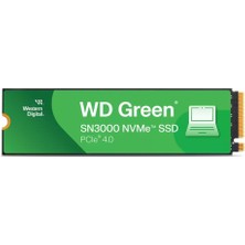 Wd Green SN3000, WDS100T4G0E, 1tb, 5000/4200, Gen4, Nvme Pcıe M.2 2280, SSD