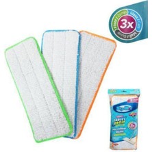 Normadia 3'lü Mikrofiber Tablet Mop Yedek Bezi, Çok Amaçlı Temizlik Seti