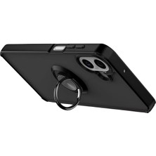 Kazan Hobi Newface Samsung Galaxy A07 4g Montreal Yüzüklü Silikon Kapak - Siyah