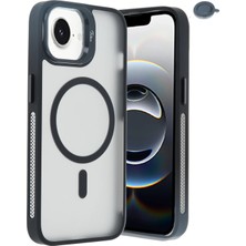 Kazan Hobi Joko iPhone 16E Flet Lens Magsafe Kapak - Siyah
