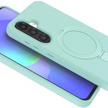 Kazan Hobi Newface Samsung Galaxy A36 Regal Magsafe Standlı Kapak - Su Yeşili