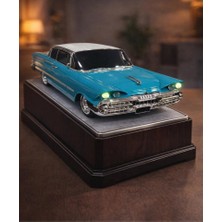 TeknoBeyza Nostajik Araba Şeklinde Buluetooth Speaker Şarjlı LED Işıklı Kablosuz Hoporlör Fm Radyo Sd Kart USB