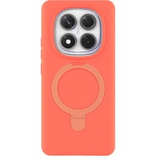 Kazan Hobi Newface Xiaomi Redmi Note 14 Pro 4g Regal Magsafe Standlı Kapak - Turuncu