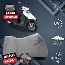 ULTRASHOP Kuba VN50 Pro Su Geçirmez Motosiklet Brandası Arka Çanta Top Case Uyumlu Motosiklet Branda