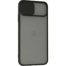 Kazan Hobi Newface iPhone 11 Pro Kılıf Palm Buzlu Kamera Sürgülü Silikon - Siyah