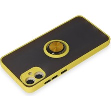 Kazan Hobi Newface Samsung Galaxy A05 Kılıf Montreal Yüzüklü Silikon Kapak - Sarı