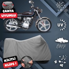 ULTRASHOP Kuba Cg 100 Su Geçirmez Motosiklet Brandası Arka Çanta Top Case Uyumlu Motosiklet Branda