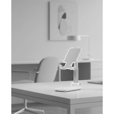 Astraltech Minimal Tasarımlı Masaüstü Telefon Standı Beyaz