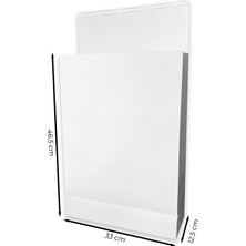 ABB Matbaa 10 Adet Beyaz Hediye Zarfı Bantlı Büyük Boy (33X46.5X12.5)