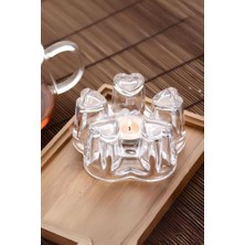 abnturk Büyük Boy Cam Demlik Altı Isıtıcı Şıklığı ve Pratikliği Bir Araya Getiren Cam Demlik Isıtıcı