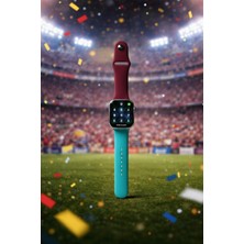 bbtech Appl Watch 38/40/41/41(S10-11)MM Series 9/8/7/se3-2/6 Uyumlu Taraftar Silikon Kordon