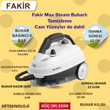 Fakir Max Steam Buharlı Temizleyici Beyaz + Xiaomi Baskül Hediye