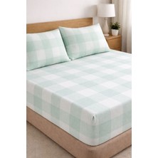 Ecem Home Pamuk Saten Tek Kişilik Yastık Kılıflı Lastikli Çarşaf Takımı